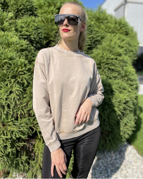Mikina dámská Replay béžová "sepraná"